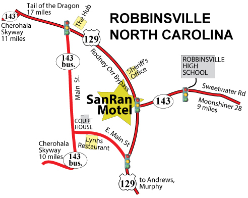 Robbinsville NC Map